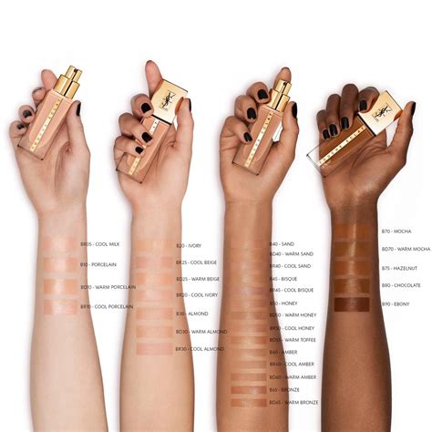 YSL touche eclat foundation shades